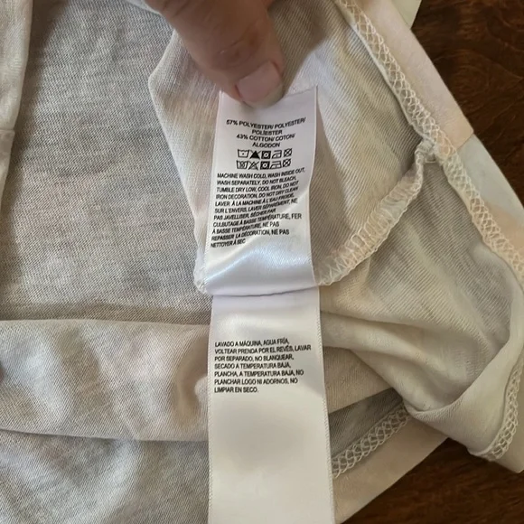 NWT Lucky Brand Peach Tan Camo Tie Front Tank Top V Neck - Picture 9 of 12